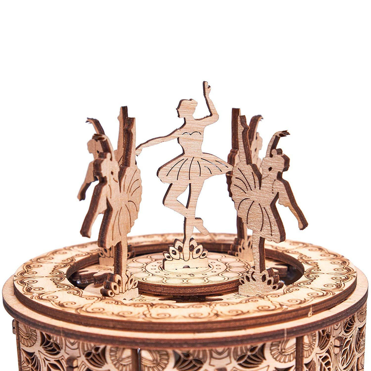 Tanzende Ballerinas - Spieluhr - 3D Holzbausatz - derdealer.ch